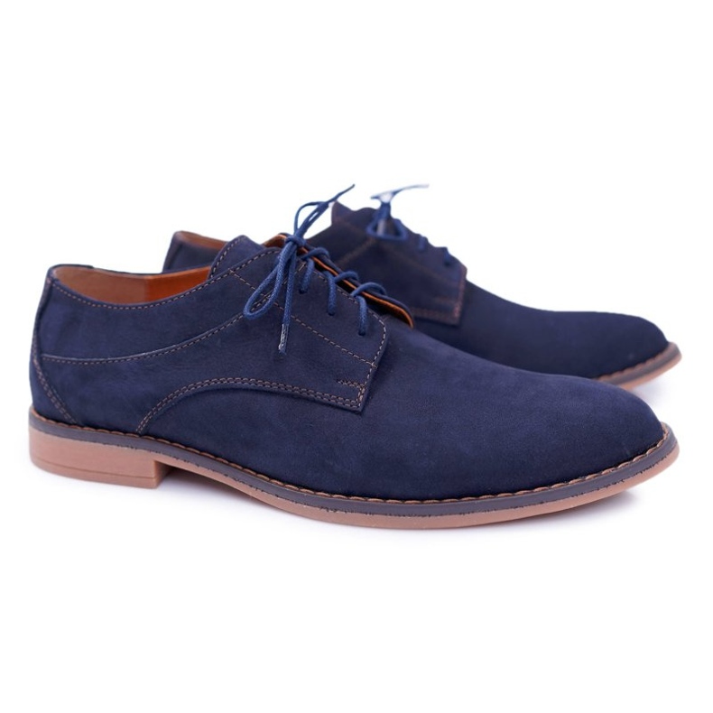 Bednarek Polish Shoes Miesten Brogues Bednarek Nubuck Navy Atletos sininen 1