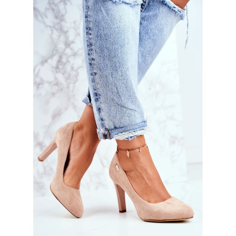 Naisten Avokkaat Kantapää Mokkanahka Beige Sergio Leone Campbell 1