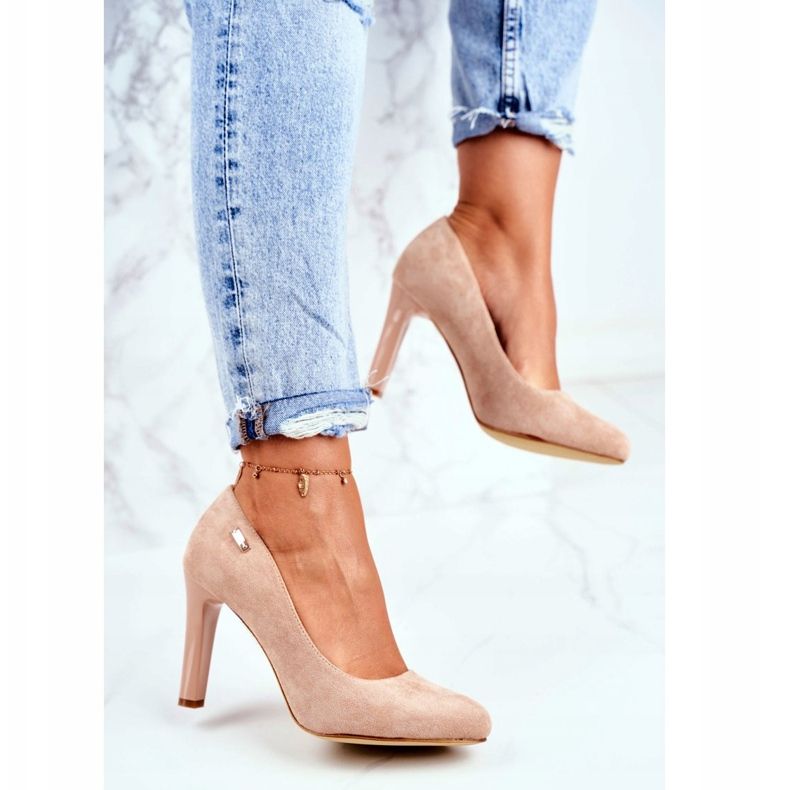 Naisten Avokkaat Kantapää Mokkanahka Beige Sergio Leone Campbell 2