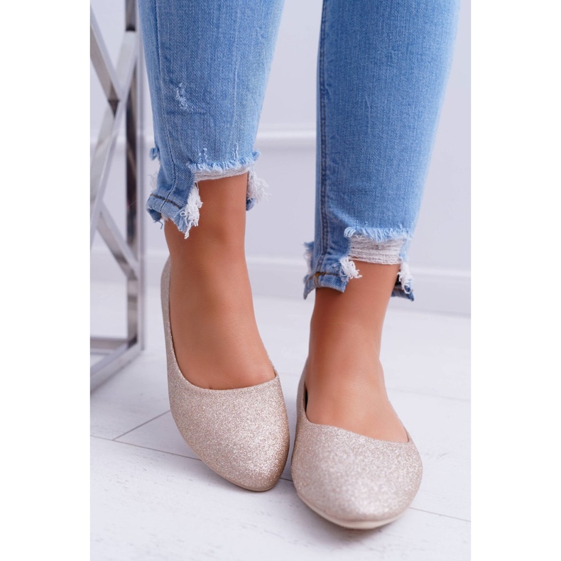 PS1 Naisten ballerinat Glitter Golden Fifi kultainen 1
