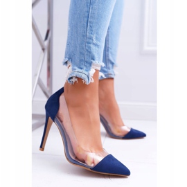 NFR Läpinäkyvät naisten pistokkeet ja Spitz Navy Blue Live tummansininen 2