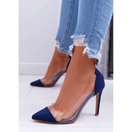 NFR Läpinäkyvät naisten pistokkeet ja Spitz Navy Blue Live tummansininen 1