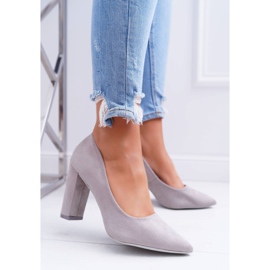 SEA Naisten Avokkaat Kantapää Mokkanahka Harmaa Mansikka 1