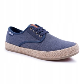Miesten lenkkarit Espadrilles Big Star Navy Blue AA174174 laivastonsininen 1