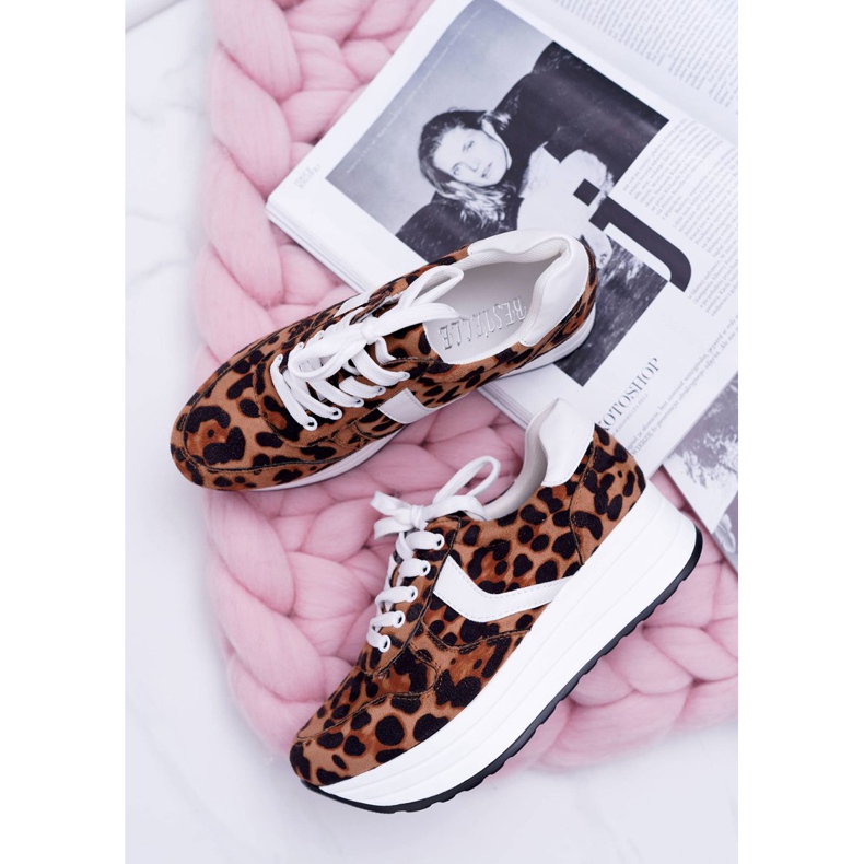 NFR Naisten urheilukengät Leopard SportFreak ruskea 1