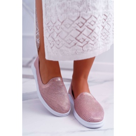 S.Barski Naisten Brogues Nahka Slip-On Lordsy Pink Lordi vaaleanpunainen 2
