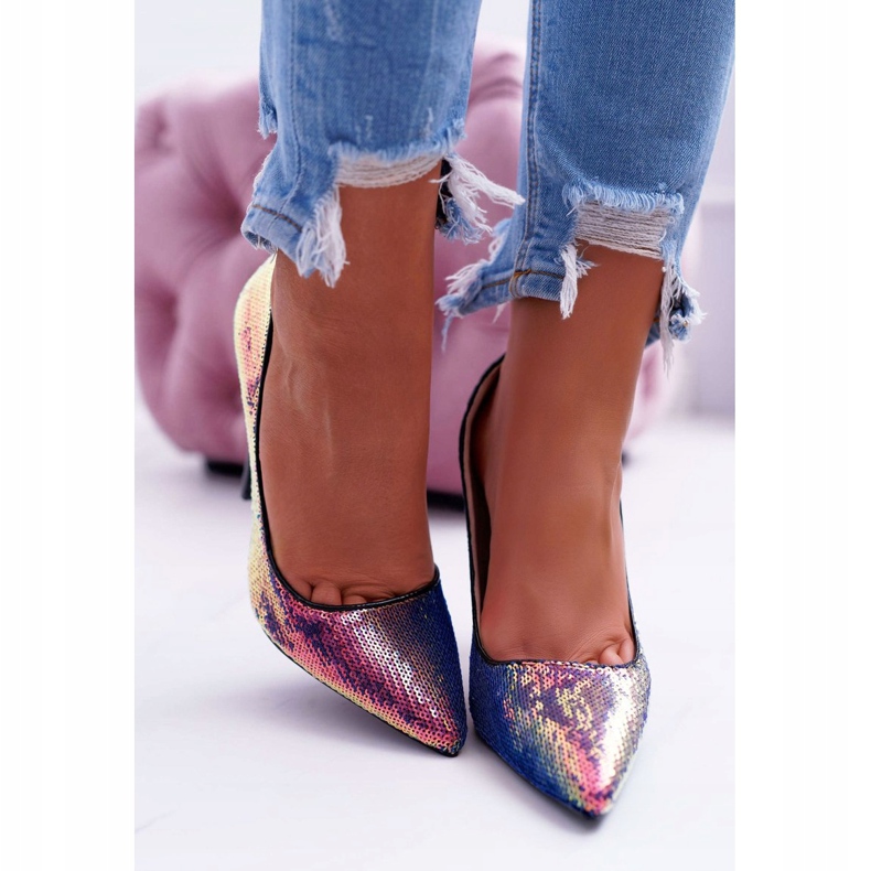 PS1 Naisten pistokkeet, värikkäitä ja paljetteja CrazyStuff musta 2