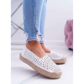HAN Naisten espadrilles, Slip-on White Satisfaction valkoinen 1