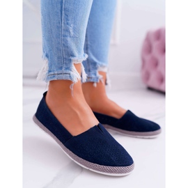 S.Barski Naisten Espadrilles Suede Nahka Navy Blue Bimbo laivastonsininen 1