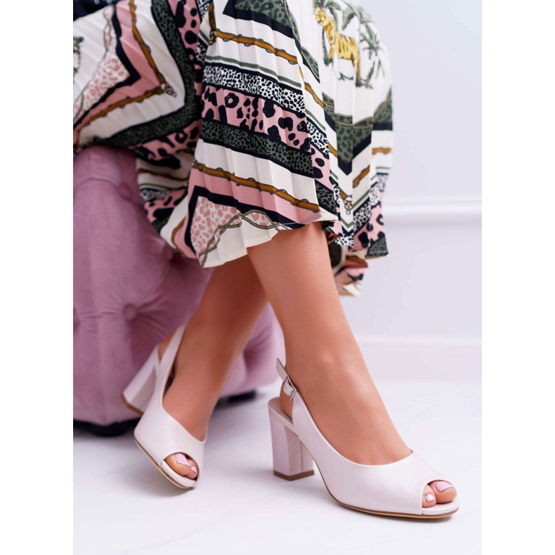 Naisten sandaalit korkokenkiä Sergio Leone SK765 Pink Pearl Vime vaaleanpunainen 1