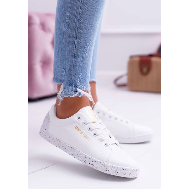 Naisten lenkkarit Big Star Red Star White AA274A007 valkoinen 1