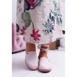 Naisten Espadrilles Big Star vaaleanpunaisella alustalla DD274A192 vaaleanpunainen 2