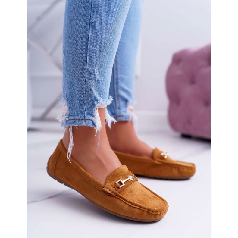 CON Naisten Loafers Light Eco-mokkanahka Camel Think ruskea 1