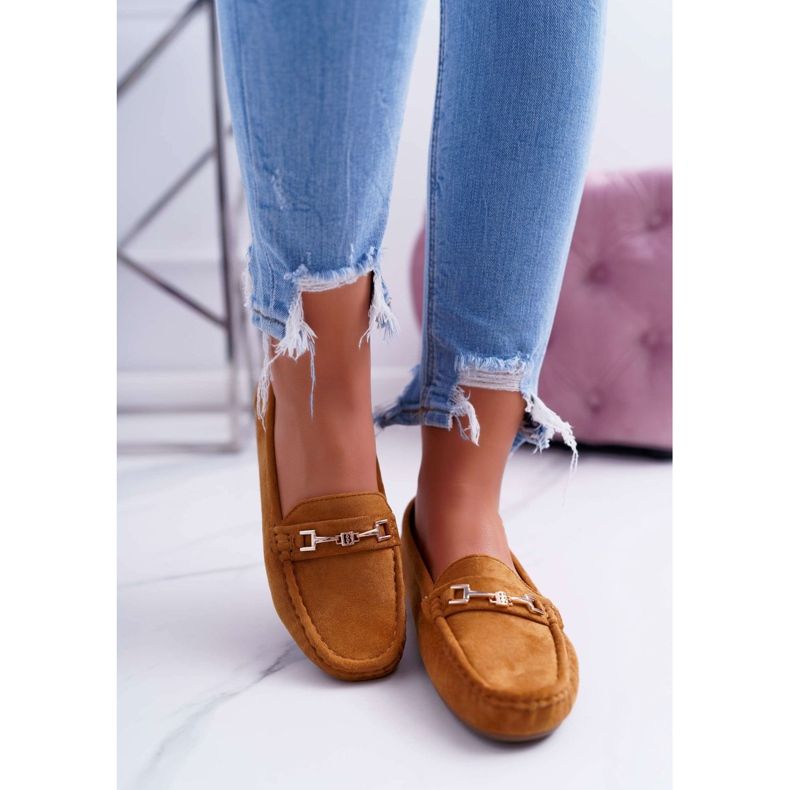 CON Naisten Loafers Light Eco-mokkanahka Camel Think ruskea 2