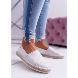 Naisten espadrillot Big Star punottu pohja hopea DD274770 harmaa 1