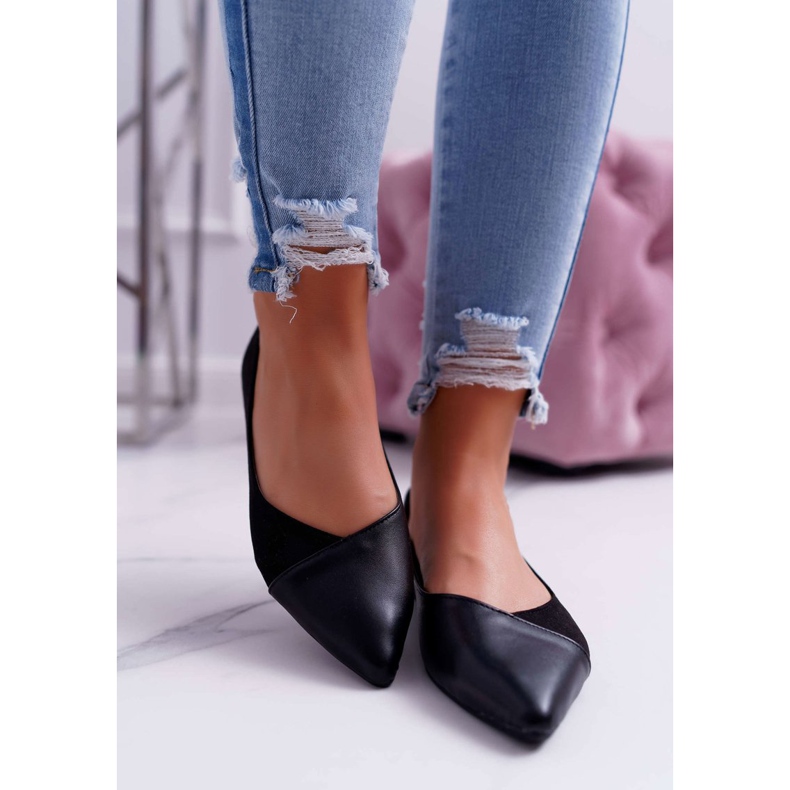 EVE Naisten mustat tergo -ballerinat 2