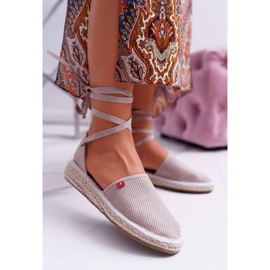 Naisten Espadrilles Big Star Beige Platform DD274A193 1