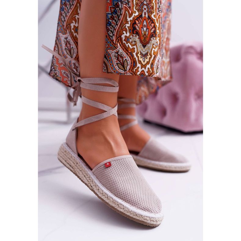 Naisten Espadrilles Big Star Beige Platform DD274A193 1