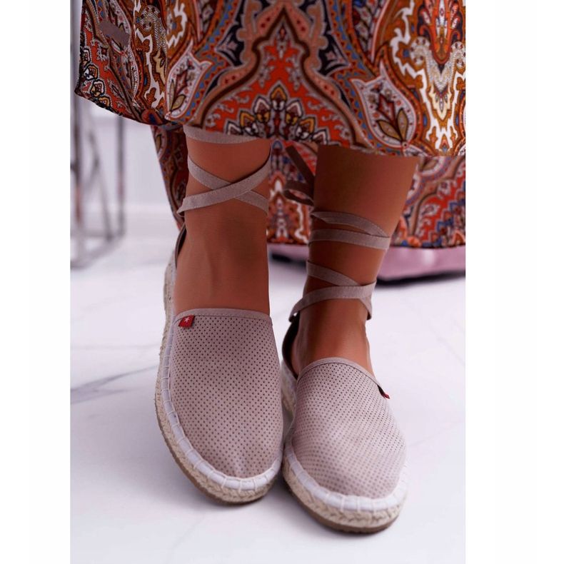Naisten Espadrilles Big Star Beige Platform DD274A193 2