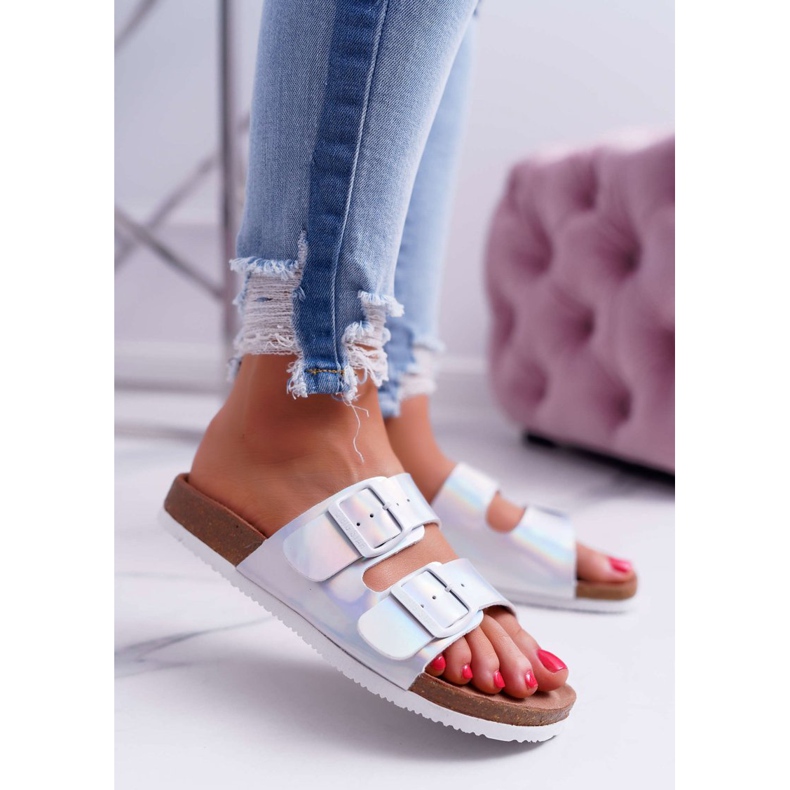 Naisten hopeatossut Big Star DD274134 harmaa 1