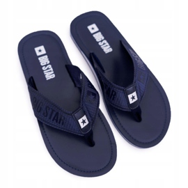 Miesten tossut Varvastossut Big Star Navy Blue DD174676 tummansininen 2