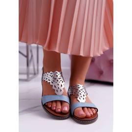 Naisten sandaalit Flat Sergio Leone SK011 Blue Lirielle sininen 2