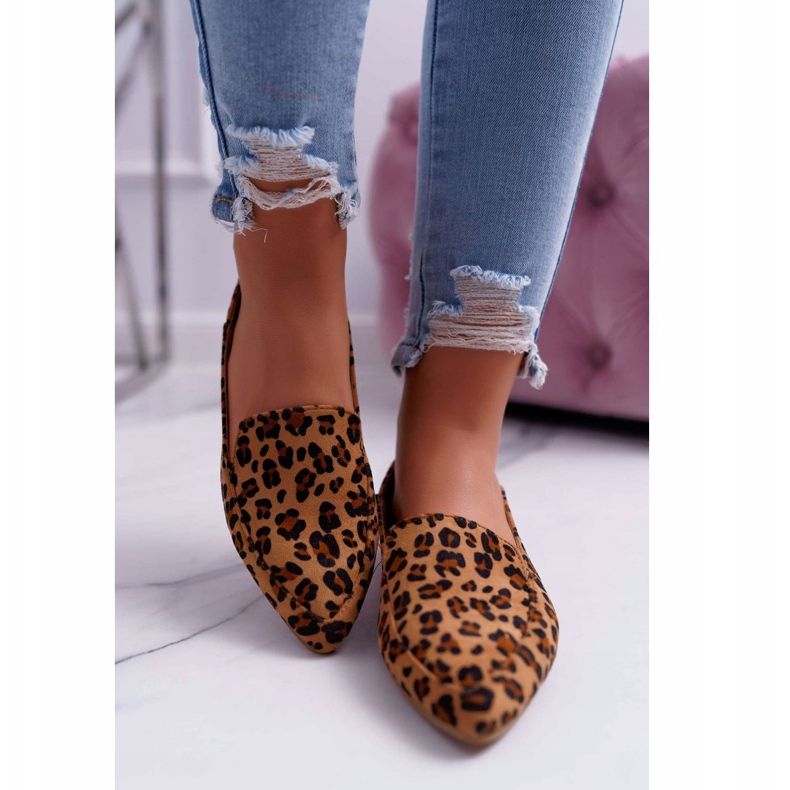 Naisten Loaferit Lu Boo Leopard Magnus ruskea 2
