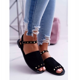 Naisten sandaalit Lu Boo Suede Black Silena musta 2