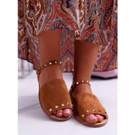 Naisten sandaalit Lu Boo Suede Camel Silena ruskea 2