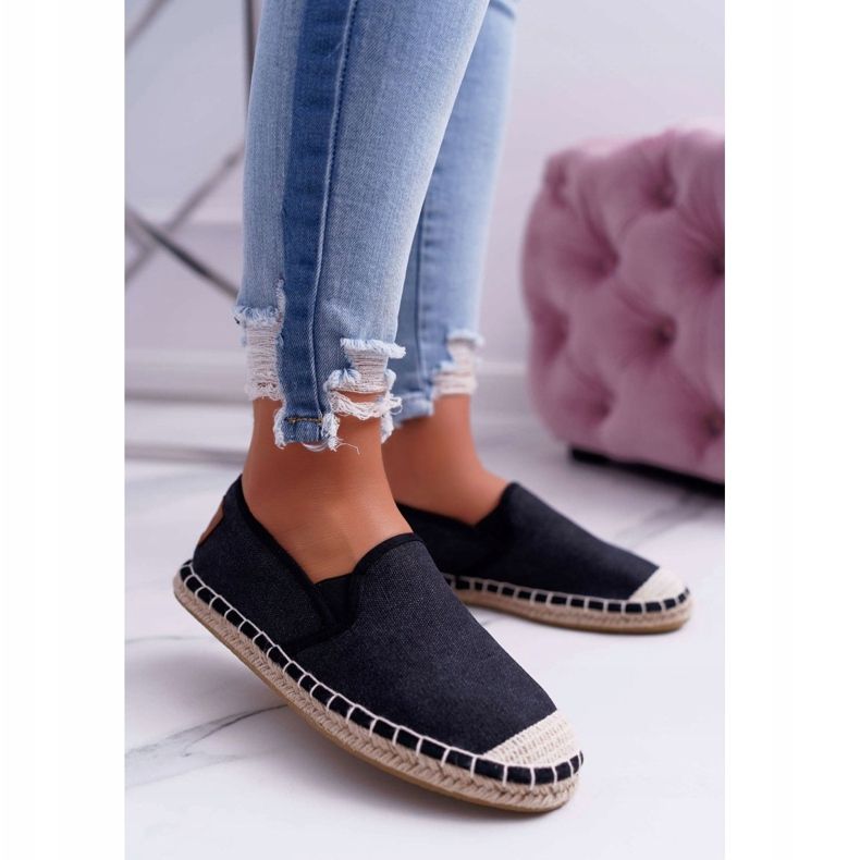 Cross Jeans Naisten Espadrilles Cross Farkut Musta DD2R4106 1