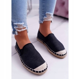 Cross Jeans Naisten Espadrilles Cross Farkut Musta DD2R4106 3