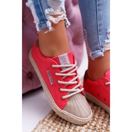 Cross Jeans Naisten lenkkarit Cross Farkut Pinkki DD2R4096 vaaleanpunainen 2