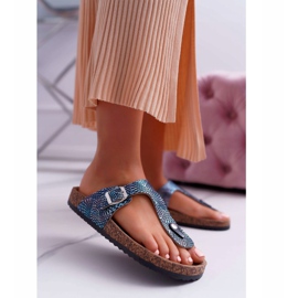 EVE Naisten tohvelit Navy Blue Flip-flops Baisan laivastonsininen 2
