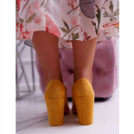 PS1 Naisten Avokkaat Kantapää Mokkanahka Keltainen Neshka 2