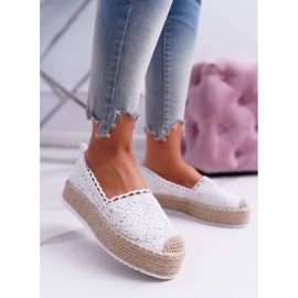 BUGO Naisten Pitsi Espadrilles Valkoinen Lovely Haven 1