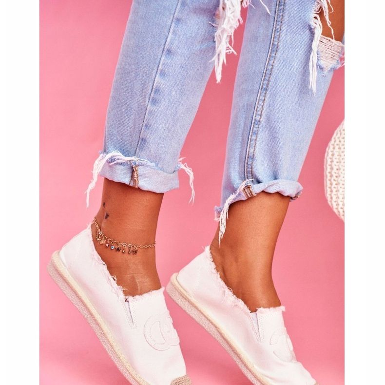 PS1 Naisten Espadrilles White Flaure valkoinen 1