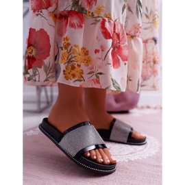 FRBS Naisten tossut, kuutioitua zirkoniaa, musta Rentre 1