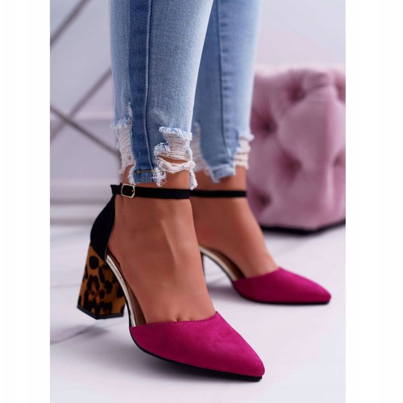 PS1 Naisten Avokkaat kantapäässä Leopard Fuchsia Ferri ruskea musta vaaleanpunainen monivärinen 1