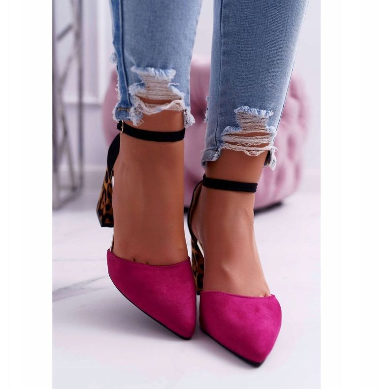 PS1 Naisten Avokkaat kantapäässä Leopard Fuchsia Ferri ruskea musta vaaleanpunainen monivärinen 2