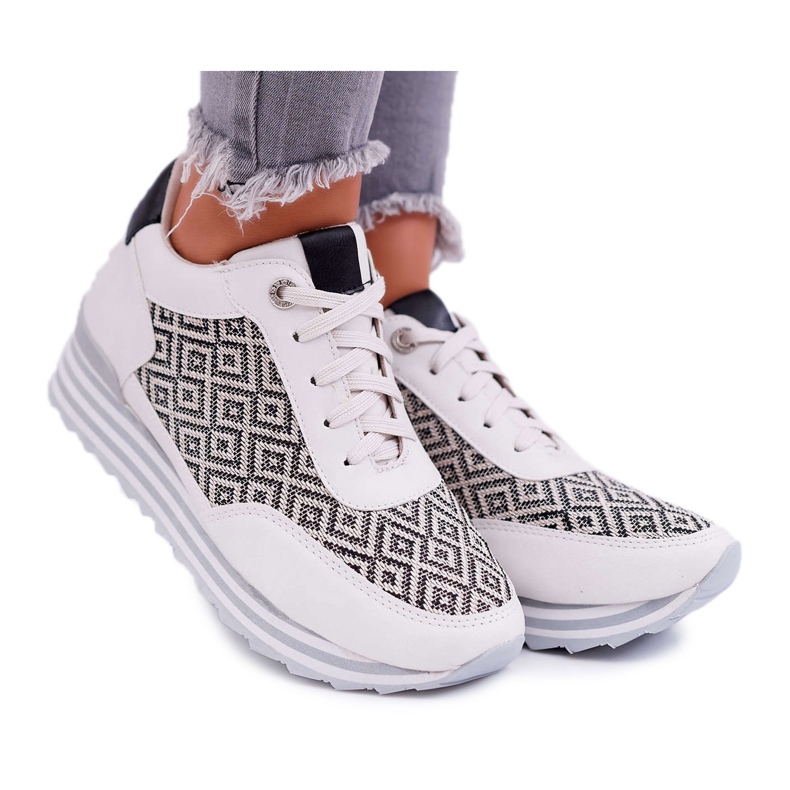 Kylie Crazy Naisten urheilukengät Muodikas beige Midiana 1