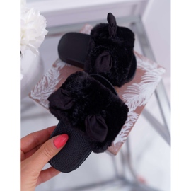 FRROCK Lasten tohvelit turkista ja vaurioista Musta Thoa 2