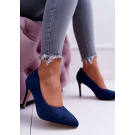 EVE Naisten mokkanahka mokka Spitz Navy Blue Kiss Me tummansininen 2