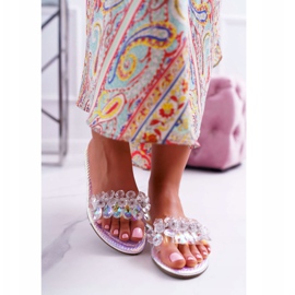 Naisten tossut, joissa on kuutiometriä zirkonia Lu Boo Bensiini Hopea Mediana harmaa 2