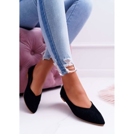 Naisten ballerinat Lu Boo, avoin musta jälkiruoka 1