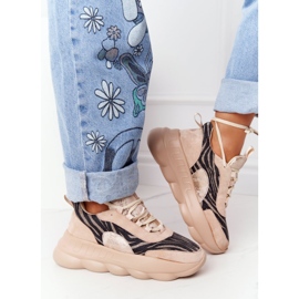 Naisten urheilukengät Lu Boo Thick Sole Beige Taste It! 2