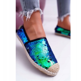 Naisten espadrillit Lu Boo Green Paljetit Destino vihreä 2