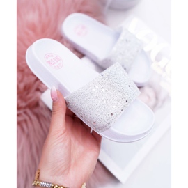 Lasten ja nuorten Big Star White Glitter Sandaalit AA374086 valkoinen 1