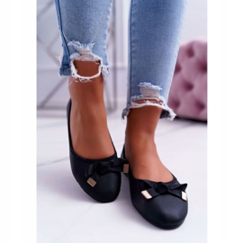 EVE Tyylikkäät naisten mustat ballerinat LaDonna 2