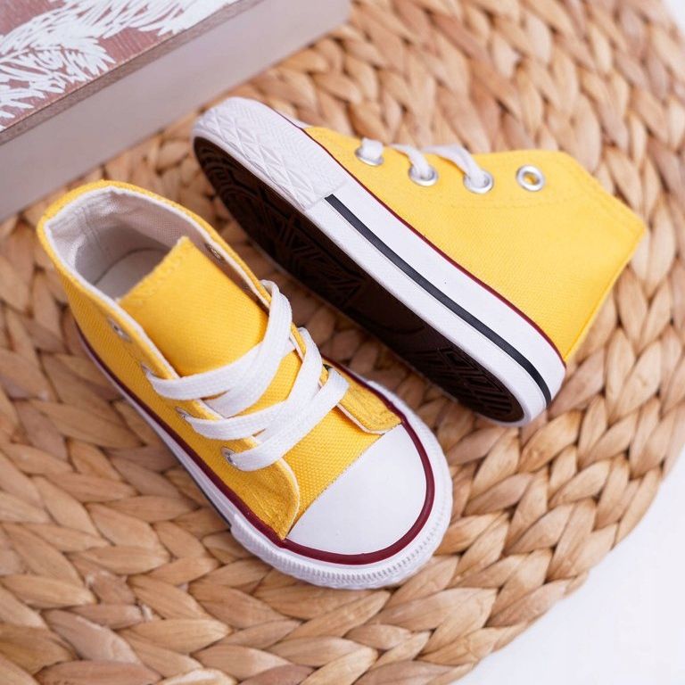 FRROCK Lasten klassiset korkean keltaiset Filemon -lenkkarit keltainen 2