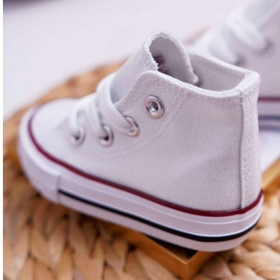 FRROCK Lasten klassiset korkeavalkoiset Filemon -lenkkarit valkoinen 1